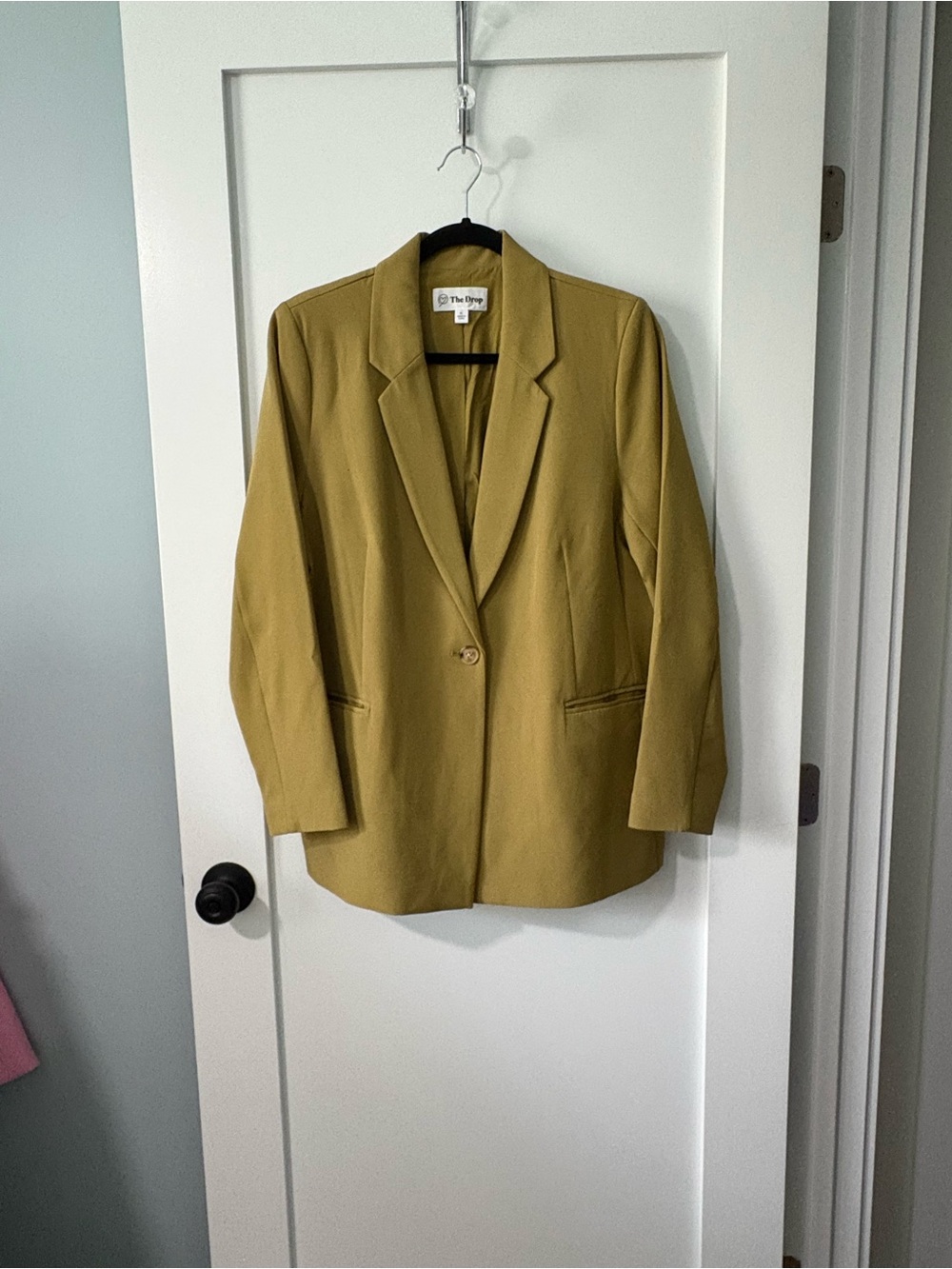 The Drop Olive Green Single-Button Blazer